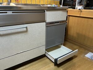 京都キッチン取付け隊　シンク下食洗機リフォーム　施工後
